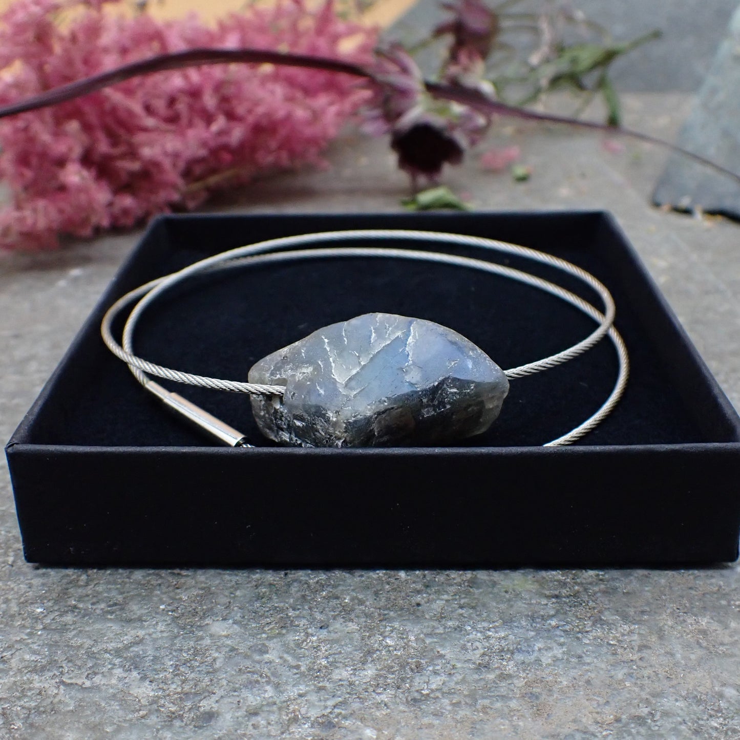 Raw Labradorite Necklace
