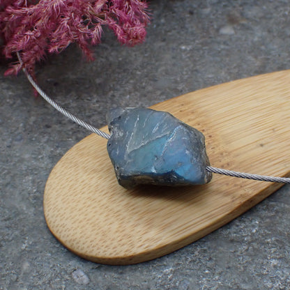Raw Labradorite Necklace