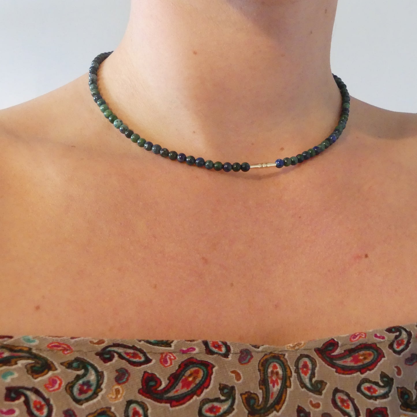 Stone Necklace - Chrysocolla