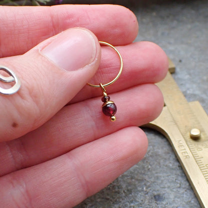 Earrings - Garnet