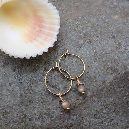 Earrings - Moonstone