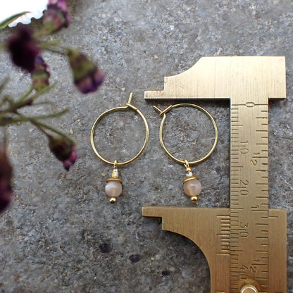 Earrings - Moonstone