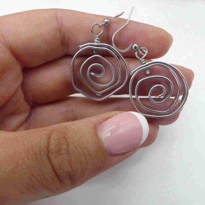 opvallende statement oorbellen zilver natuurlijke vormen 