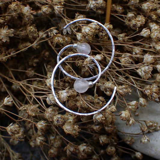 Spiral Ear Cuddles - Rose Quartz