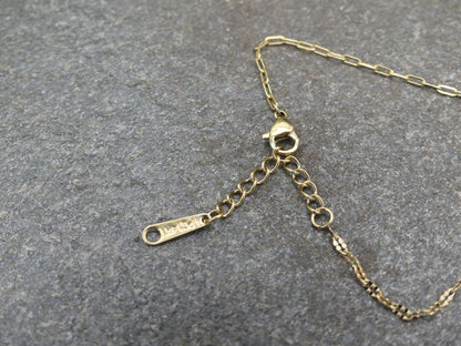 ion gold plated armband verstelbaar met edelsteen